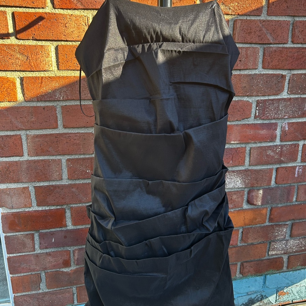 Bardot Strapless Black Dress, Cocktail Dress